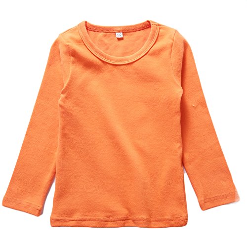 BINIDUCKLING Kids Basic Top Mädchen Jungen Langarm-T-Shirt von BINIDUCKLING