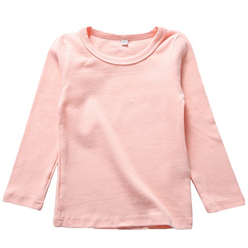 BINIDUCKLING Kids Basic Top Mädchen Jungen Langarm-T-Shirt von BINIDUCKLING