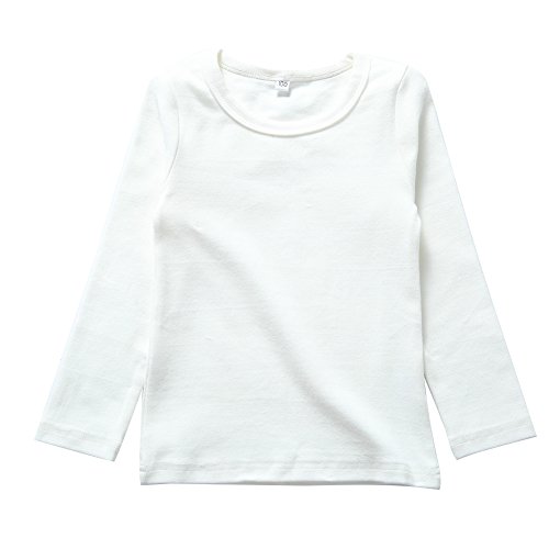 BINIDUCKLING Kids Basic Top Mädchen Jungen Langarm-T-Shirt von BINIDUCKLING