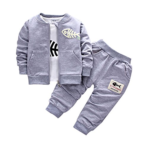 Neugeborene Baby Jungen Mantel + Hosen + Hemden Bekleidungsset kleinkinder Kausal 3 Teile Outfits von BINIDUCKLING