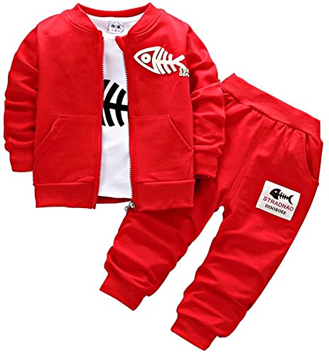 BINIDUCKLING Neugeborene Baby Jungen Mantel + Hosen + Hemden Bekleidungsset kleinkinder Kausal 3 Teile Outfits von BINIDUCKLING