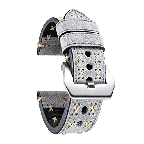 BINLUN Lederarmband Uhrenarmband 20mm 22mm 24mm 26mm Uhrenarmbänder für Herren Damen Smartwatch Armband 20mm 22mm 24mm X-Form Uhrband Schnellverschluss Ersatzarmbänder Boho Handgefertigt Watch Armband BINLUN Lederarmband Uhrenarmband 20mm 22mm 24mm 26mm Uhrenarmbänder für Herren Damen Smartwatch Armband 20mm 22mm 24mm X-Form Uhrband Schnellverschluss Ersatzarmbänder Boho Handgefertigt Watch Armband von BINLUN