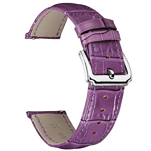 BINLUN Leder Uhrenarmband Schnellwechsel-Lederarmband Ersatz für Herren Damen 10mm, 12mm, 14mm, 15mm, 16mm, 17mm, 18mm, 19mm, 20mm, 21mm, 22mm, 23mm mit 12 Farben von BINLUN