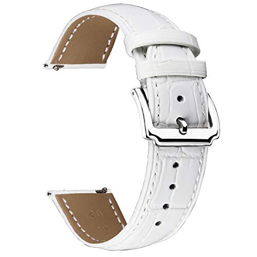 BINLUN Leder Uhrenarmband Schnellwechsel-Lederarmband Ersatz für Herren Damen 10mm, 12mm, 14mm, 15mm, 16mm, 17mm, 18mm, 19mm, 20mm, 21mm, 22mm, 23mm mit 12 Farben von BINLUN