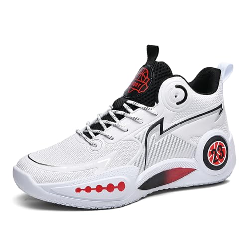 BINQER Atmungsaktive und rutschfeste Basketball-Trainingsschuhe for Herren(Black,45 EU) von BINQER