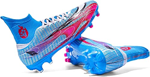 BINQER Herren-Fußballschuhe, Outdoor-Training, Fußballschuhe, langlebige und atmungsaktive Sportschuhe Fußballausrüstung (Color : 153g-cd Blue, Size : 37 EU) von BINQER