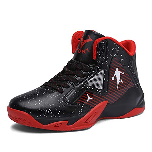 BINQI Herren Basketballschuhe High-Top leichte Stoßdämpfung rutschfeste atmungsaktive Outdoor-Sportschuhe Jungen Basketballschuhe Mädchen Indoor-Schuhe Sportschuhe von BINQI