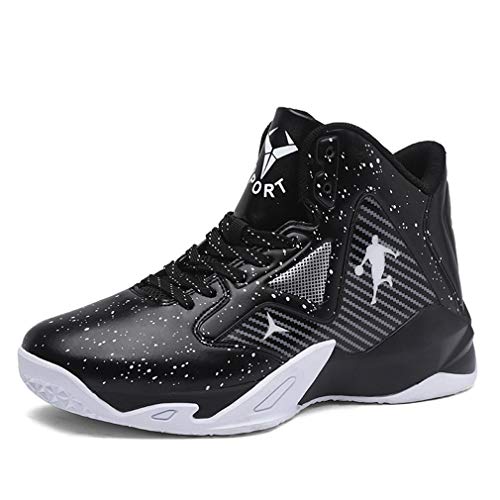 BINQI Herren Basketballschuhe High-Top leichte Stoßdämpfung rutschfeste atmungsaktive Outdoor-Sportschuhe Jungen Basketballschuhe Mädchen Indoor-Schuhe Sportschuhe von BINQI