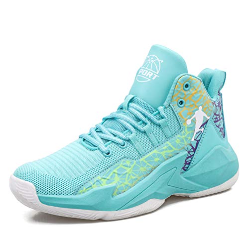 BINQI Herren Basketballschuhe High-Top leichte Stoßdämpfung rutschfeste atmungsaktive Outdoor-Sportschuhe Jungen Basketballschuhe Mädchen Indoor-Schuhe Sportschuhe von BINQI