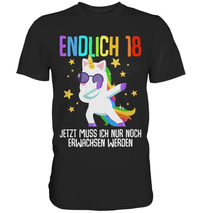18. Geburtstag Damen Mädchen Frau Frauen 18 Jahre Geschenk T-Shirt - Premium Shirt von BINYAShop