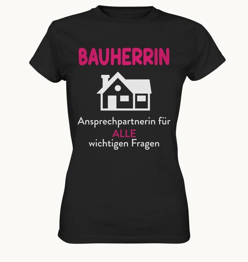 Bauherrin Damen T-Shirt | Hausbau Richtfest Entscheiderin Design Geschenk von BINYAShop