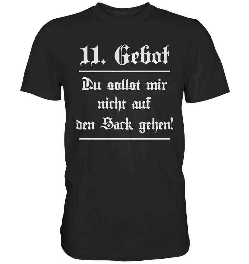 Das 11. Gebot Du Sollst Mir Nicht Auf Den Sack Gehen T-Shirt | Lustiges Statement Funshirt Witzige Geschenkidee von BINYAShop