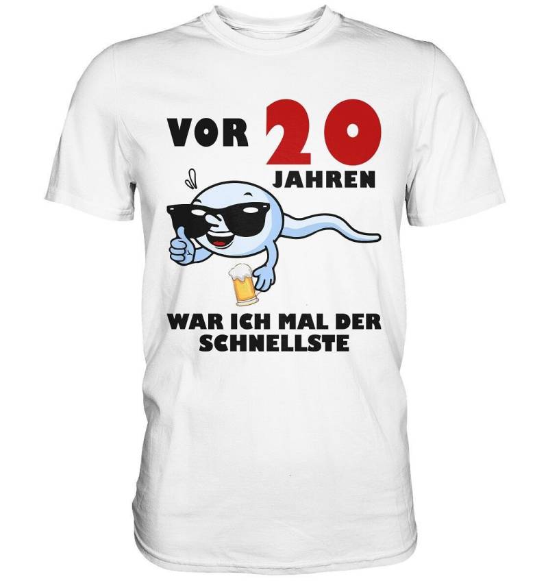 Herren Vor 20 Jahren War Ich Mal Der Schnellste 20. Geburtstag Mann Premium T-Shirt von BINYAShop