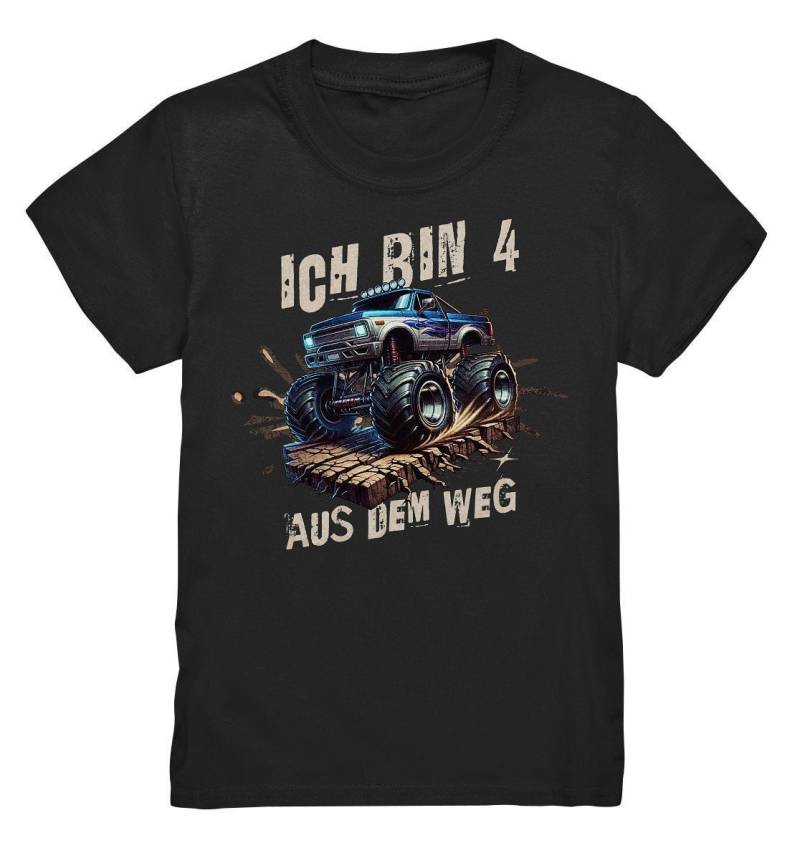Ich Bin 4 Aus Dem Weg | Kinder T-Shirt 4. Geburtstag Junge Vier Jahre Monster Truck Geschenk von BINYAShop