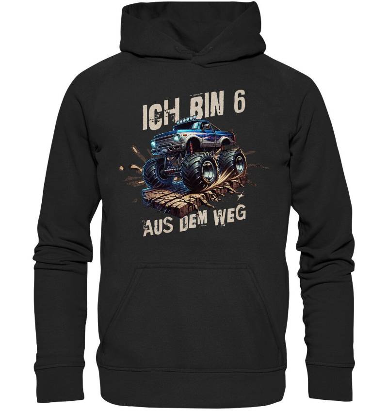 Ich Bin 6 Aus Dem Weg | Kinder Kapuzenpulli 6. Geburtstag Junge Sechs Jahre Monster Truck Geschenk Kids Basic Hoodie von BINYAShop