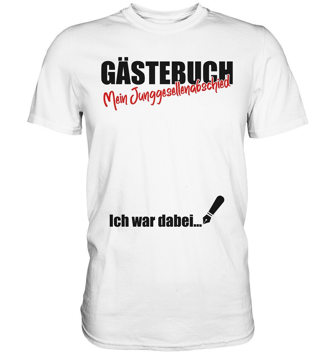 Jga Junggesellenabschied Party Gästebuch Unterschreiben Premium T-Shirt Jga Junggesellenabschied Party Gästebuch Unterschreiben Premium T-Shirt von BINYAShop