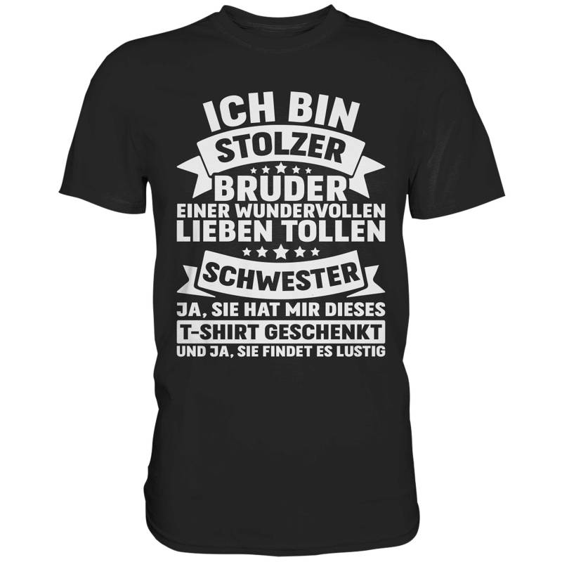Lustiges Bruder Schwester T-Shirt | Geschenkidee Geburtstag Weihnachten Witziges Shirt Für Brüder Von Tollen Schwestern Spaß Geschenk von BINYAShop