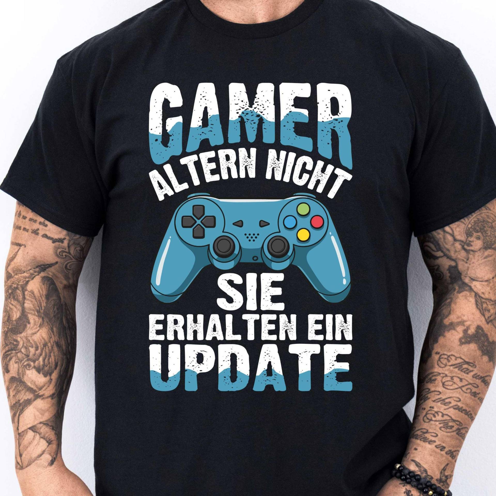 Lustiges Gaming T-Shirt | Gamer Altern Nicht Witziges Geschenk Für Zocker Perfekt Nerd Konsole Fans & Retro Spieler von BINYAShop