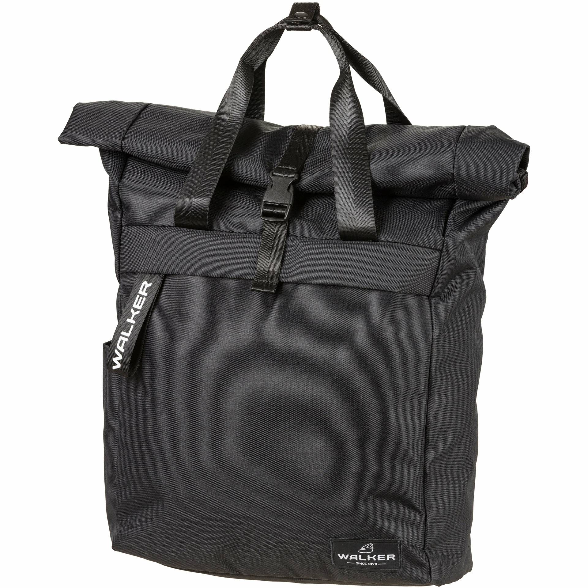 Walker Bags Roll Top Rucksack 38 cm - Black Melange von BIO WALKER