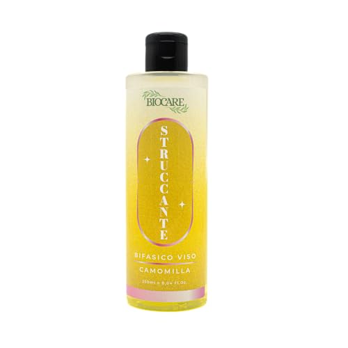 Make-up-Entferner – zweiphasiger Make-up-Entferner mit Kamille – löst sofort jede Art von Make-up auf – hinterlässt keine öligen Rückstände – geeignet für jeden Hauttyp – 250 ml – Biocare – Made in von BIOCARE