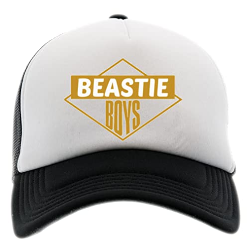 BIOCLOD Beastie Boys - Retro Männer Frauen Unisex Baseball Kappe Schwarz Weiss Men Women Cap Black White von BIOCLOD