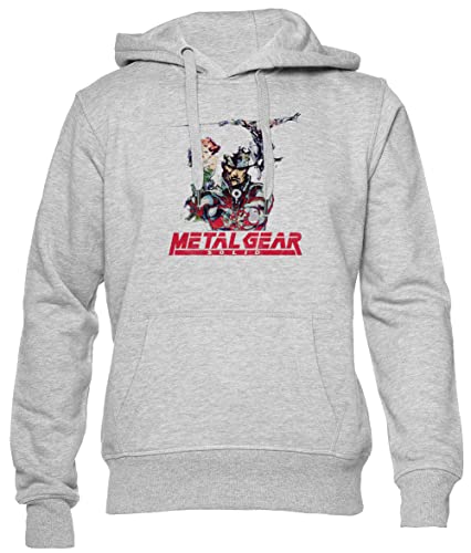 BIOCLOD Metal Gear Solid Characters Männer Frauen Unisex Kapuzenpullover Grau Men Women Hoodie Grey M von BIOCLOD