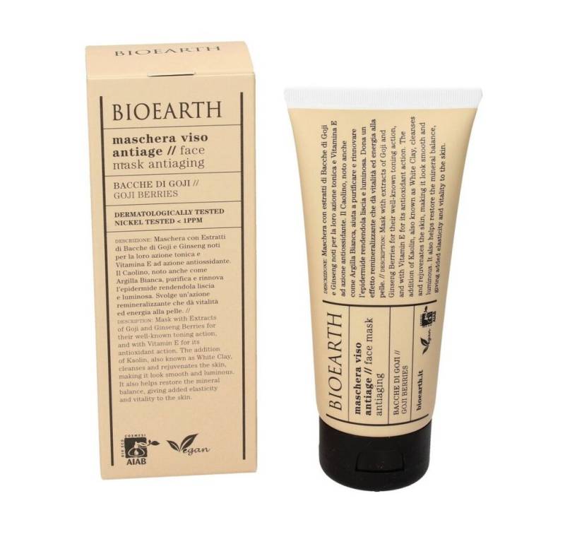 BIOEARTH Gesichtsmaske Gesichtsmaske Antiage bei Beeren Gojibeeren Wolfsbeere 100ml BIOEARTH Gesichtsmaske Gesichtsmaske Antiage bei Beeren Gojibeeren Wolfsbeere 100ml von BIOEARTH