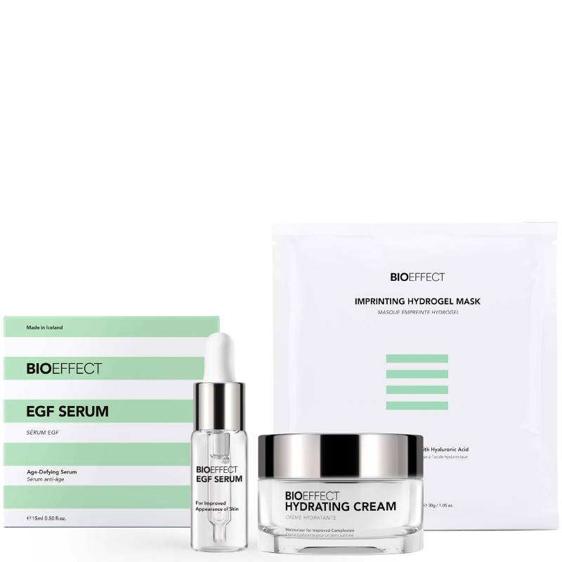 BIOEFFECT Icons Set including EGF Serum, Hydrating Cream 50ml and Imprinting Hydrogel Mask 25g von BIOEFFECT