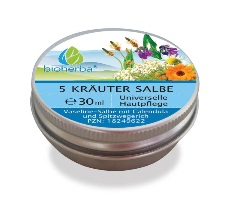 BIOHERBA R Pflege-Set 5 Kräuter Salbe Universelle Hautpflege 30 ml von BIOHERBA R