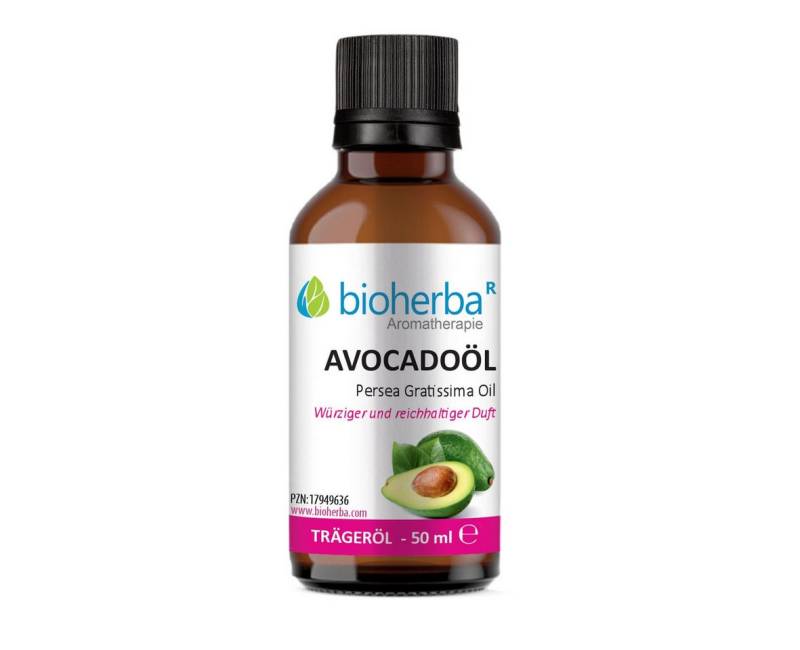 BIOHERBA R Pflege-Set Avocadoöl Reines Avocado-Trägeröl 50 ml von BIOHERBA R