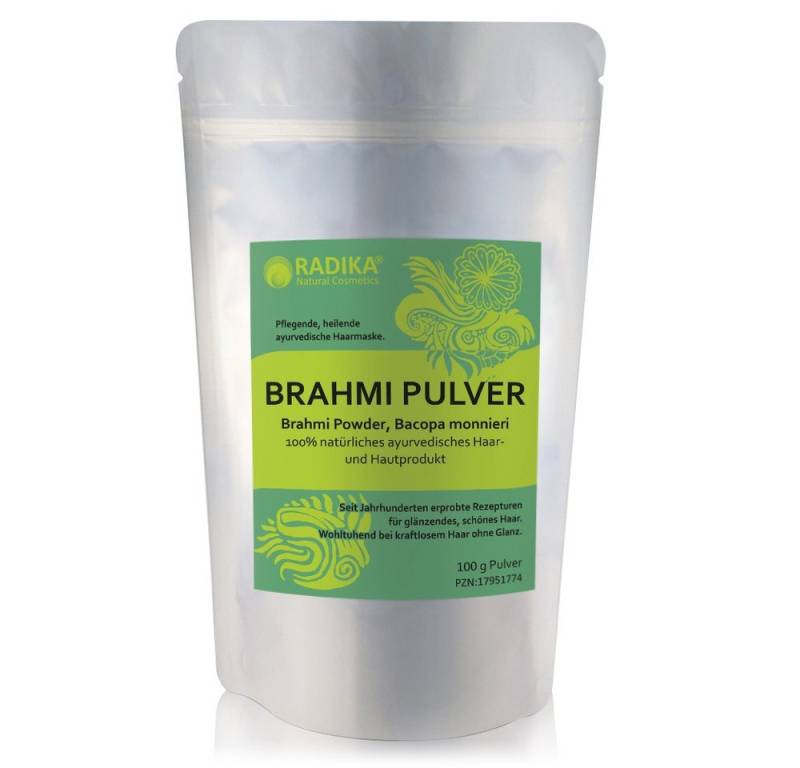 BIOHERBA R Pflege-Set Brahmi Pulver Bacopa Monnieri 100 g von BIOHERBA R