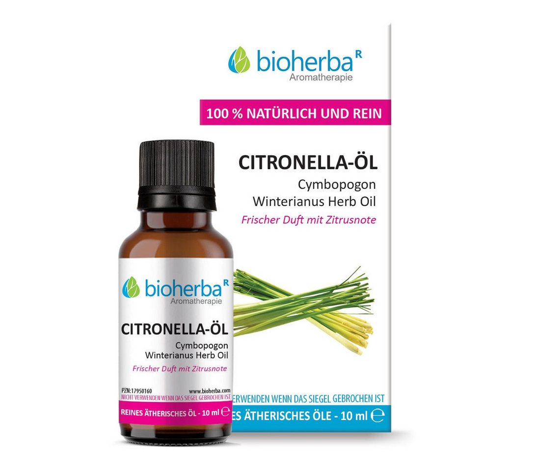 BIOHERBA R Pflege-Set Citronella-Öl Reines ätherisches Öl 10 ml von BIOHERBA R