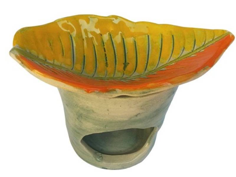 BIOHERBA R Pflege-Set Duftlampe Gelbes Herbstblatt von BIOHERBA R