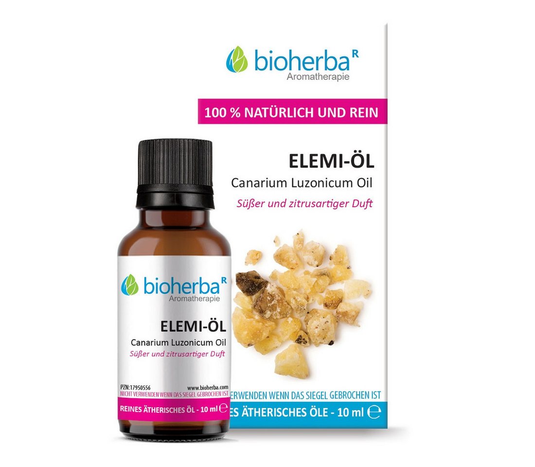 BIOHERBA R Pflege-Set Elemi-Öl Canarium Luzonicum Oil Reines ätherisches Öl 10 ml von BIOHERBA R