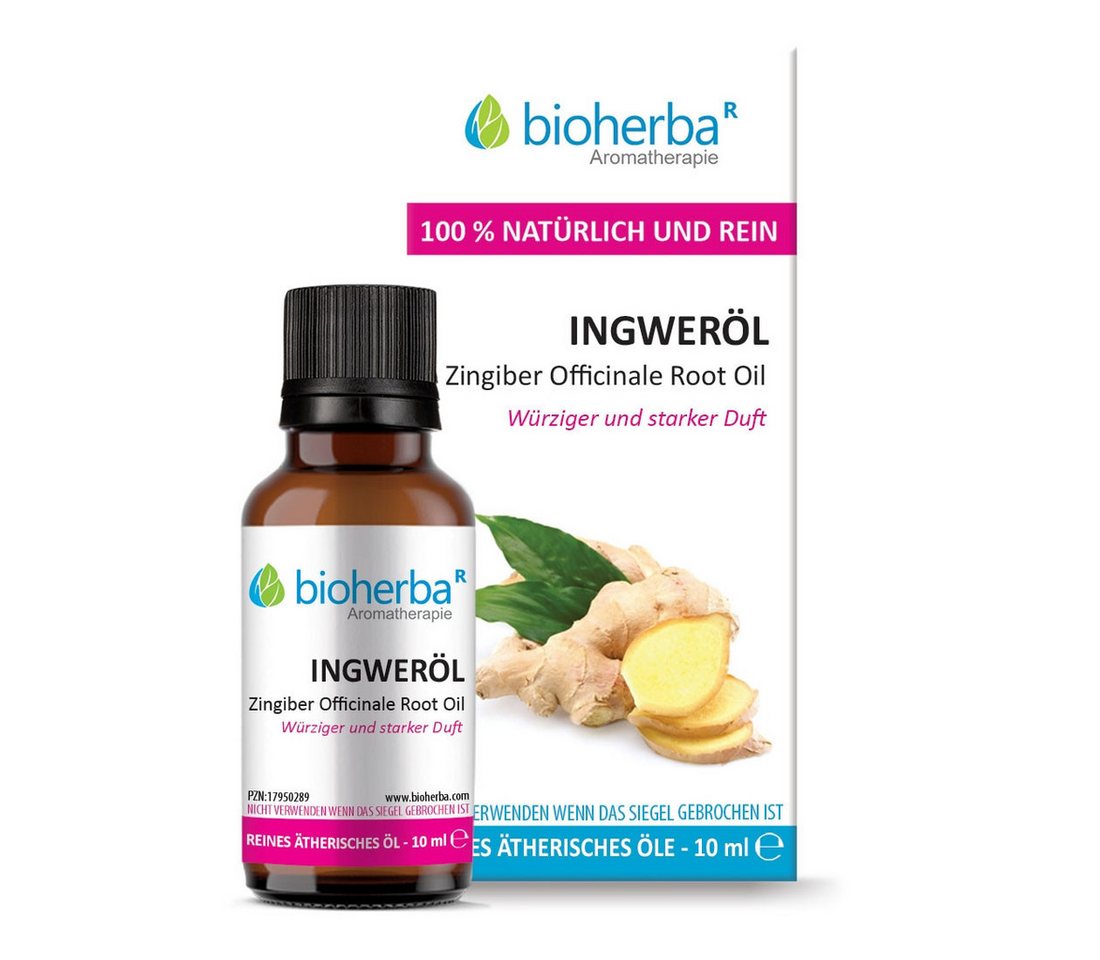 BIOHERBA R Pflege-Set Ingweröl Reines ätherisches Öl 10 ml von BIOHERBA R