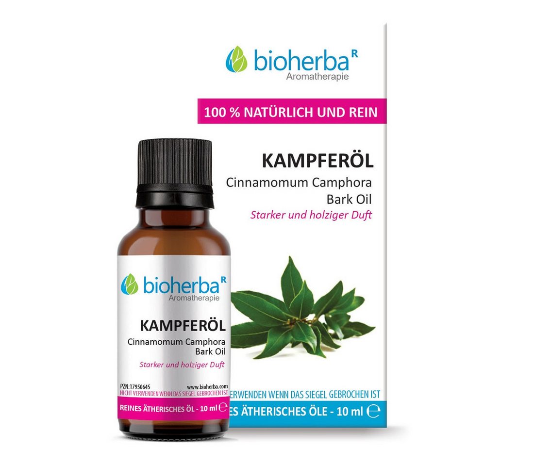 BIOHERBA R Pflege-Set Kampferöl Reines ätherisches Öl 10 ml von BIOHERBA R