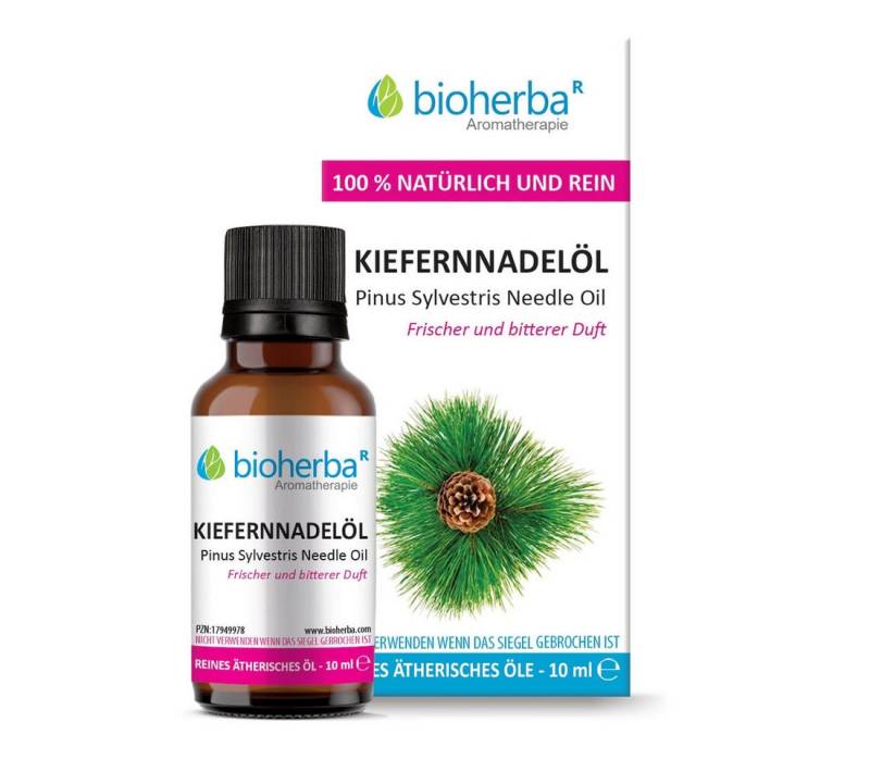 BIOHERBA R Pflege-Set Kiefernnadelöl Reines ätherisches Öl 10 ml von BIOHERBA R