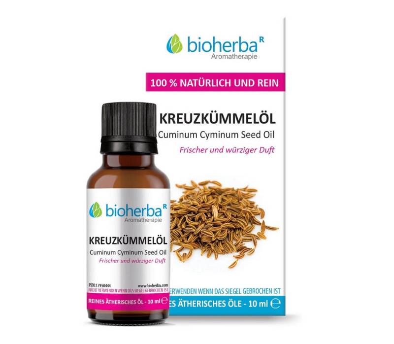 BIOHERBA R Pflege-Set Kreuzkümmelöl Reines ätherisches Öl 10 ml von BIOHERBA R