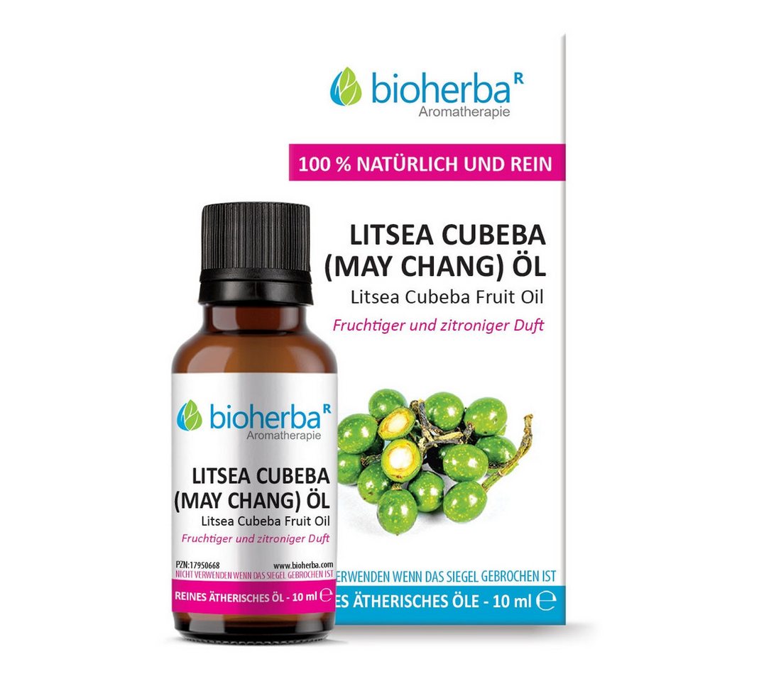 BIOHERBA R Pflege-Set Litsea Cubeba (May Chang) Öl Reines ätherisches Öl 10 ml von BIOHERBA R