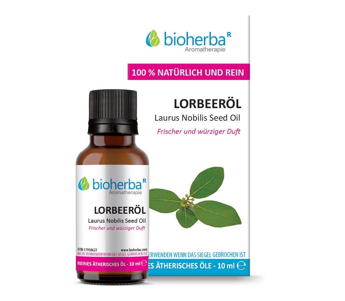 BIOHERBA R Pflege-Set Lorbeeröl Laurus Nobilis Seed Oil Reines ätherisches Öl 10ml von BIOHERBA R