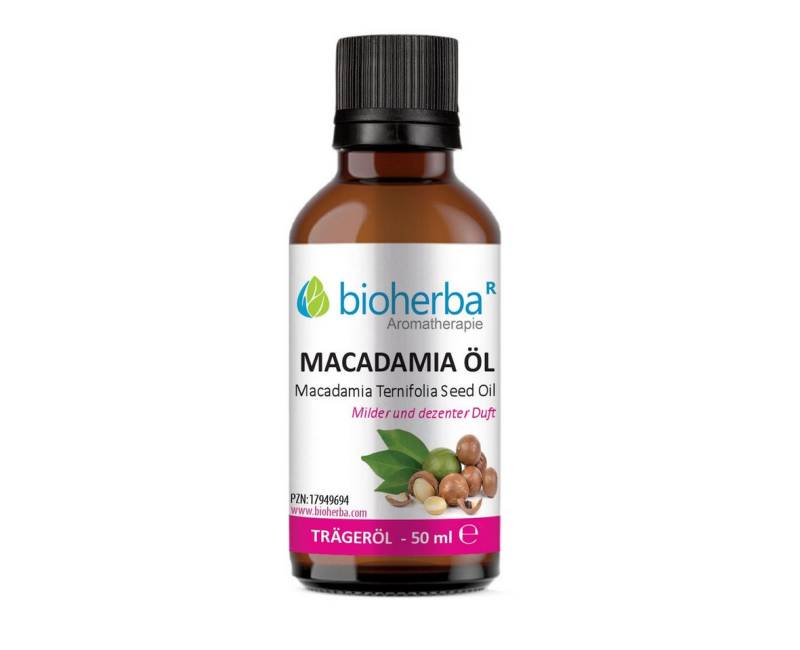BIOHERBA R Pflege-Set Macadamia Öl Reines Macadamia-Trägeröl 50 ml von BIOHERBA R