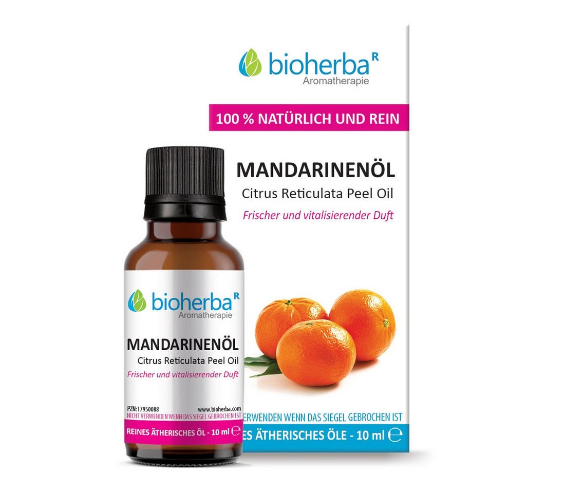 BIOHERBA R Pflege-Set Mandarinenöl Reines ätherisches Öl 10 ml von BIOHERBA R
