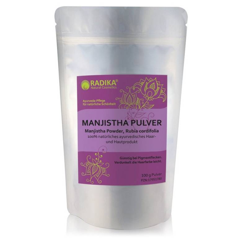 BIOHERBA R Pflege-Set Manjistha Pulver Rubia Cordifolia 100 g von BIOHERBA R