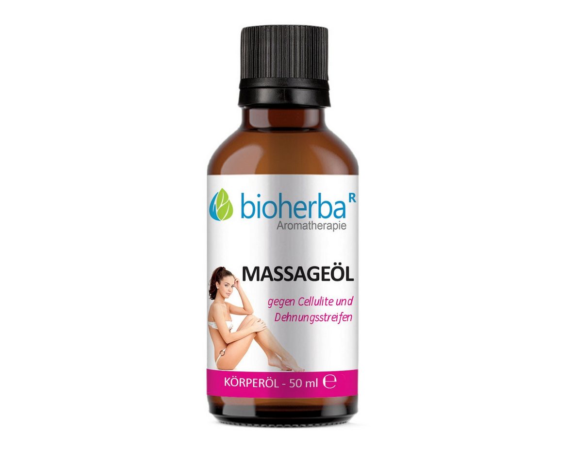 BIOHERBA R Pflege-Set Massageöl gegen Cellulite und Dehnungsstreifen 50 ml von BIOHERBA R