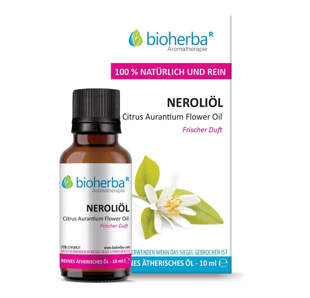 BIOHERBA R Pflege-Set Neroliöl Reines ätherisches Öl 10 ml von BIOHERBA R