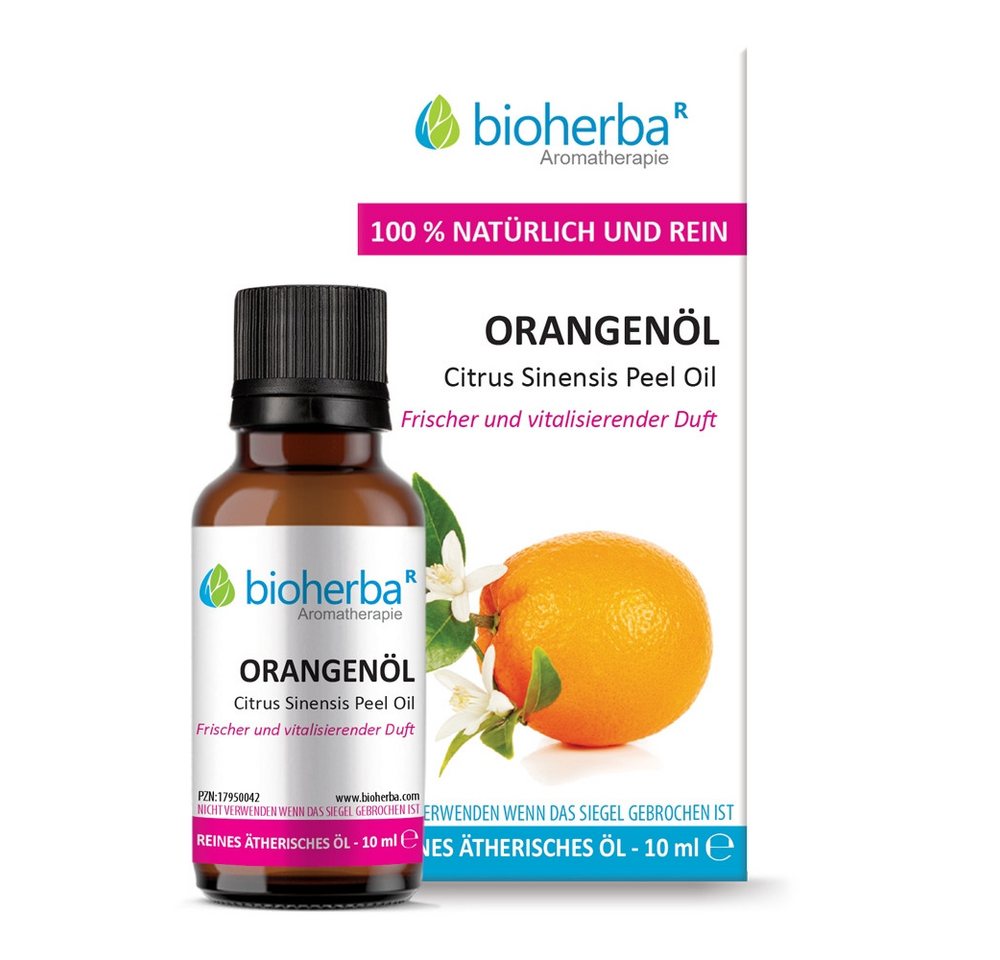 BIOHERBA R Pflege-Set Orangenöl Reines ätherisches Öl 10 ml von BIOHERBA R