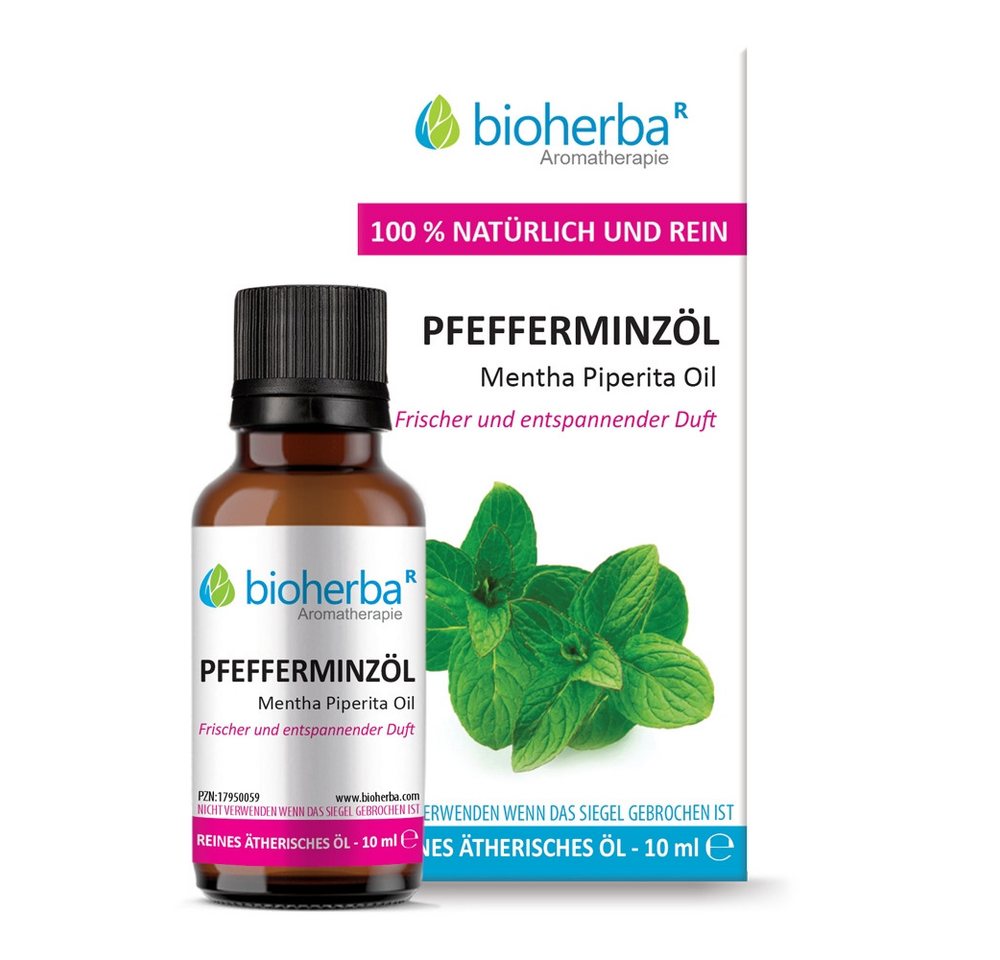 BIOHERBA R Pflege-Set Pfefferminzöl Mentha Piperita Oil Reines ätherisches Öl 10ml von BIOHERBA R