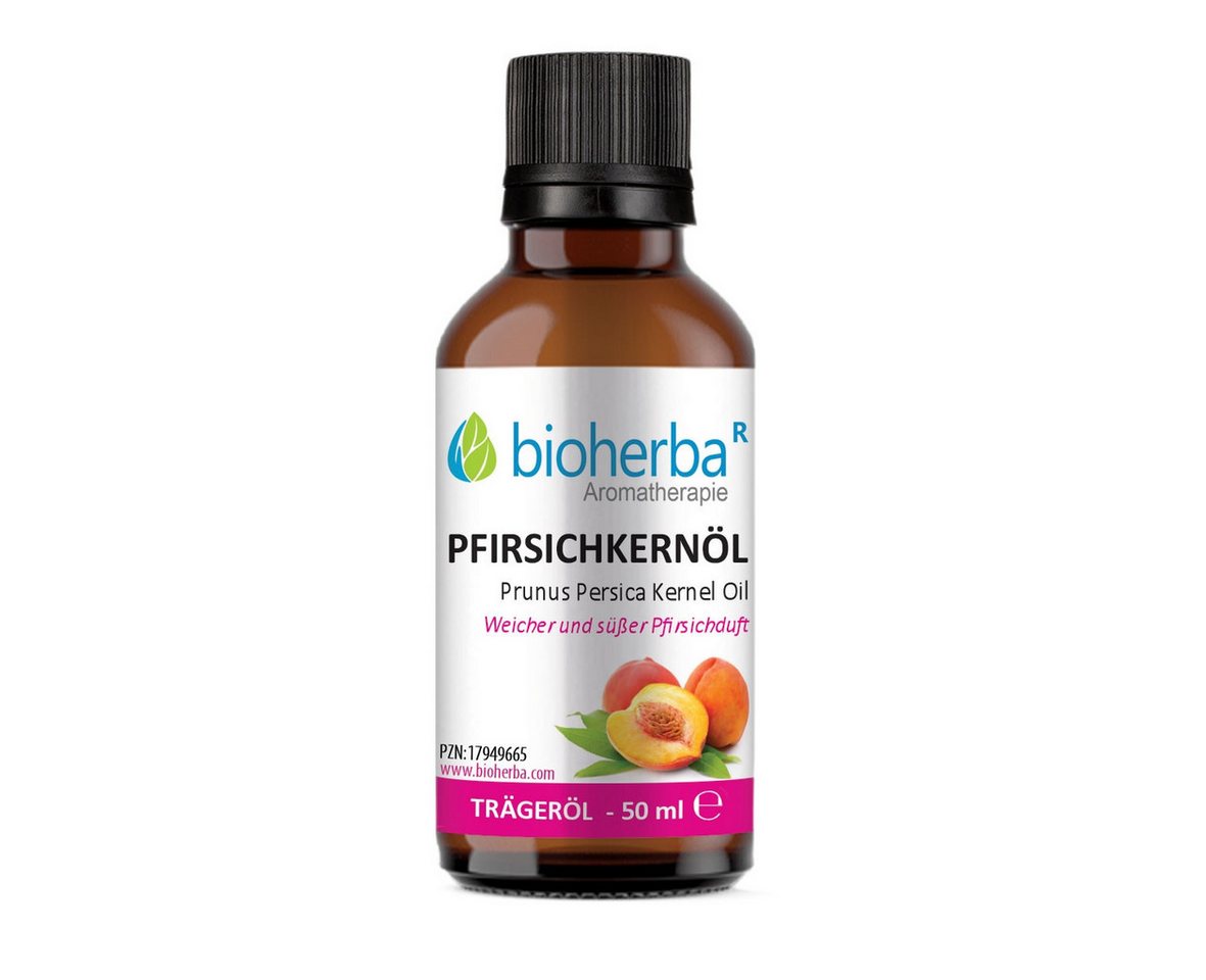 BIOHERBA R Pflege-Set Pfirsichkernöl Reines Pfirsichkern-Trägeröl 50 ml von BIOHERBA R