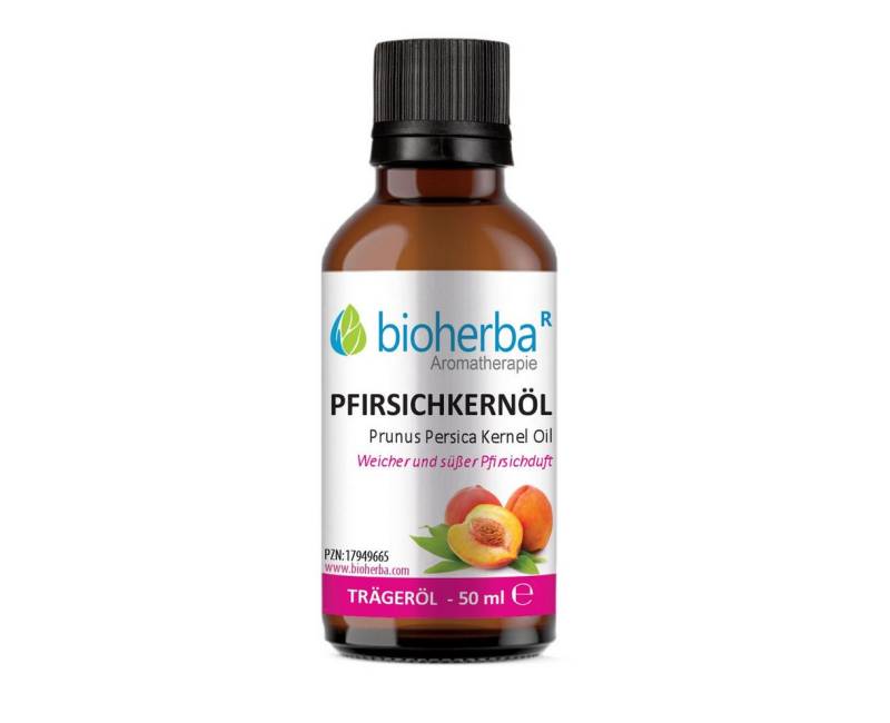 BIOHERBA R Pflege-Set Pfirsichkernöl Reines Pfirsichkern-Trägeröl 50 ml von BIOHERBA R