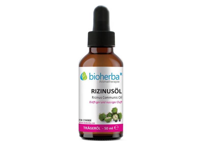 BIOHERBA R Pflege-Set Rizinusöl Ricinus Communis Seed Oil Reines Trägeröl 50 ml von BIOHERBA R